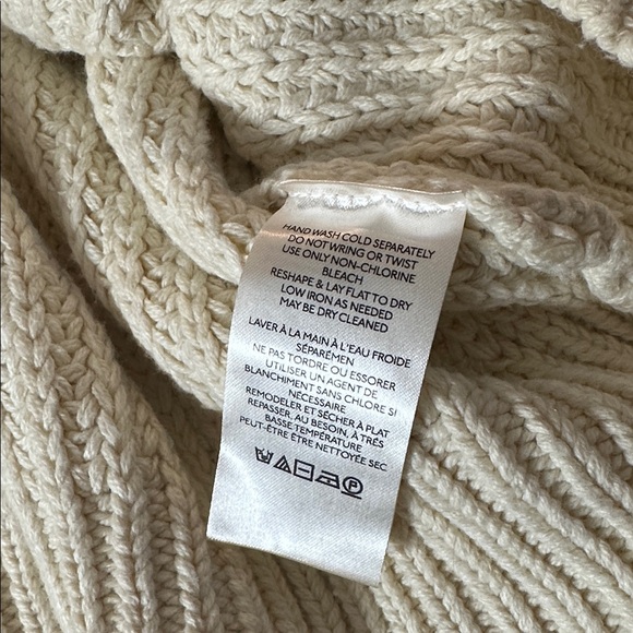 NEW Free People Oversized Cozy Cream XS Sweater - Picture 10 of 13